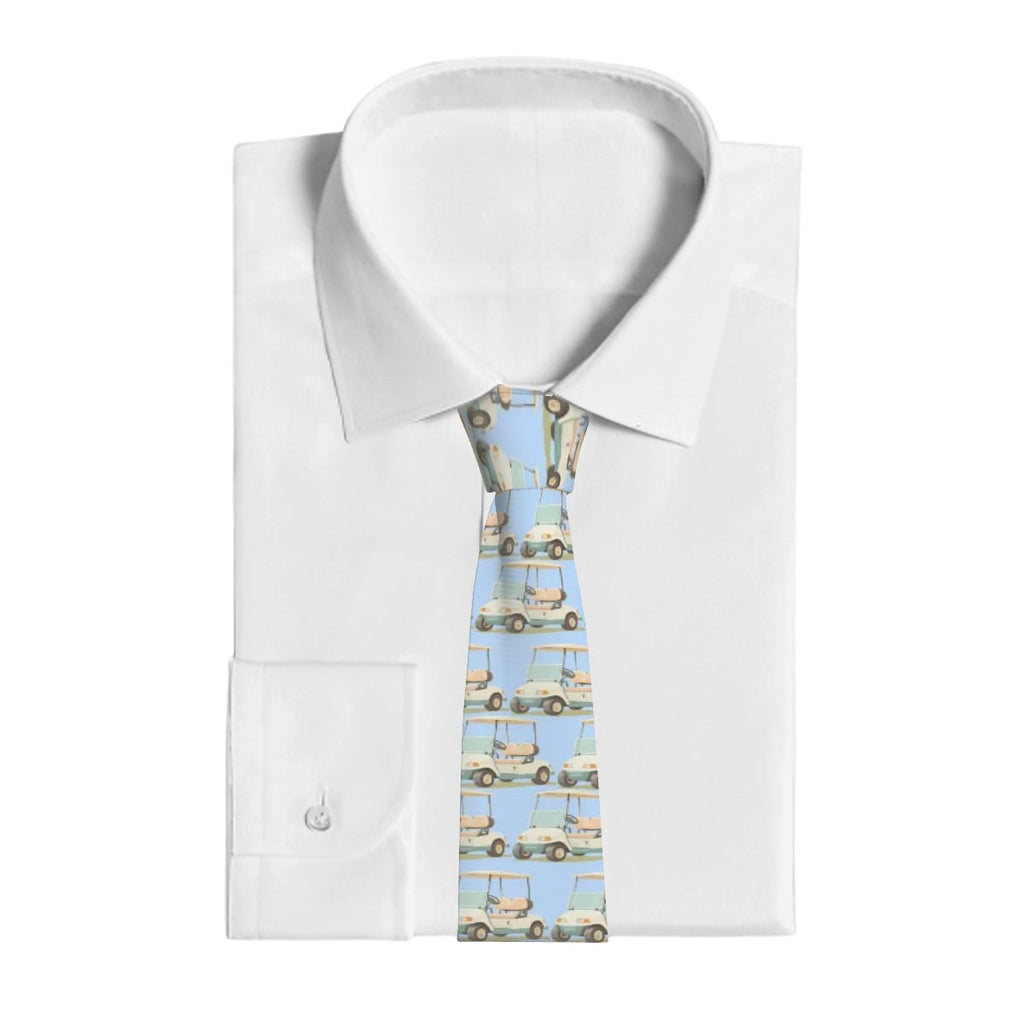 Game Day Tie - Golf Cart Vintage Blue
