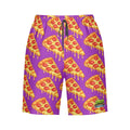 Men/Teen Swim Shorts - Pizza Purple