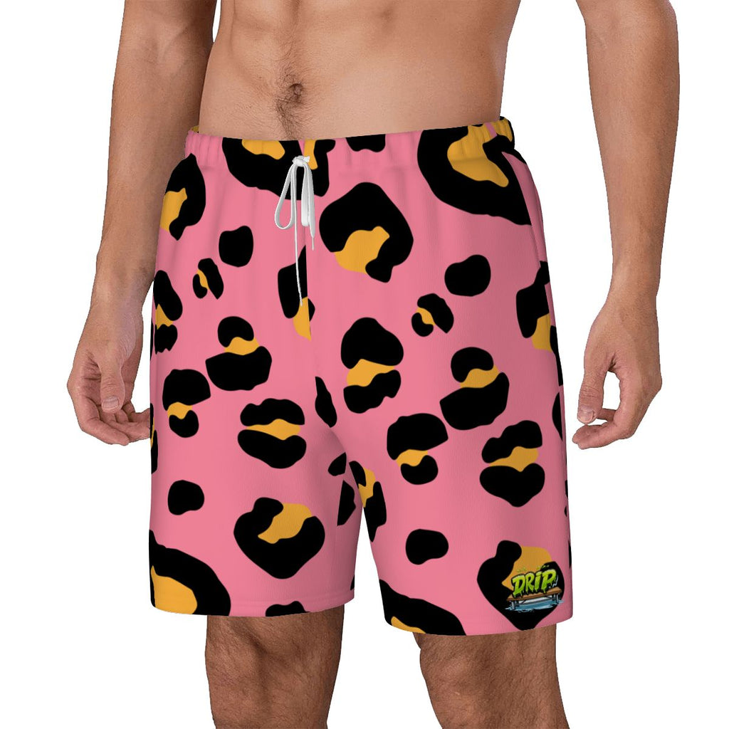W2W Pro Mesh Hybrid Shorts - Drip Bench Leopard Pink
