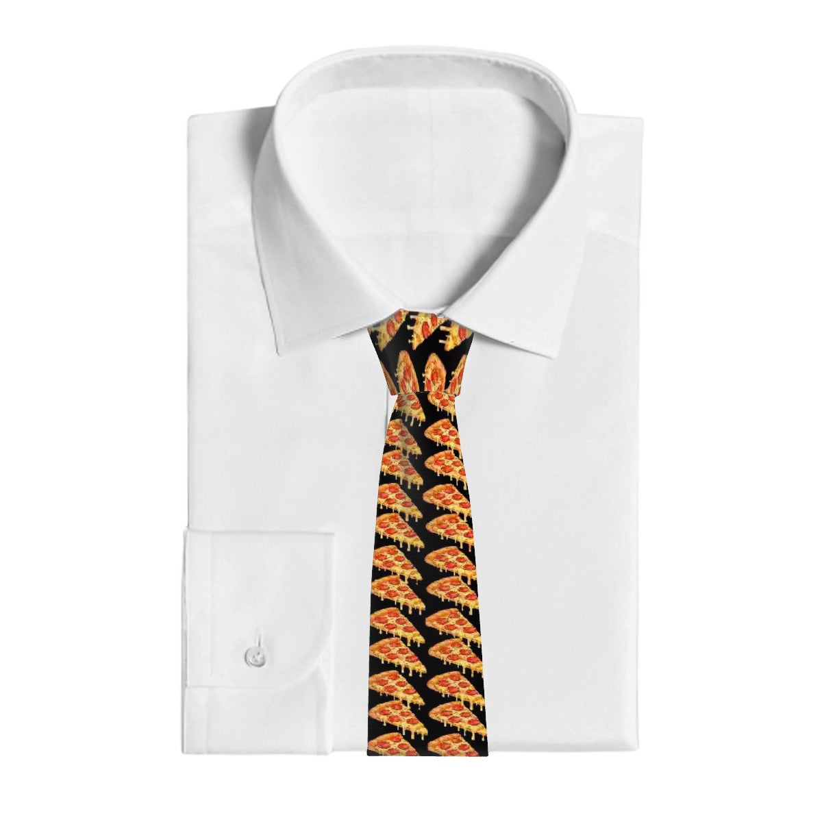 Game Day Tie - Pizza Black