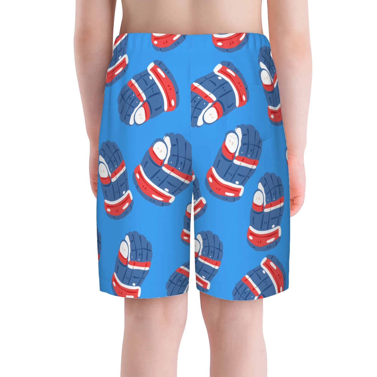 Youth Swim Shorts - Blue Hockey Gloves