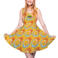 Women's Game Day Dress - Flamin Hockey Pucks Gold