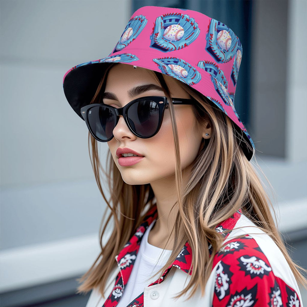 Drip Bucket Hat - Baseball Sprinkles Drip Hot Pink