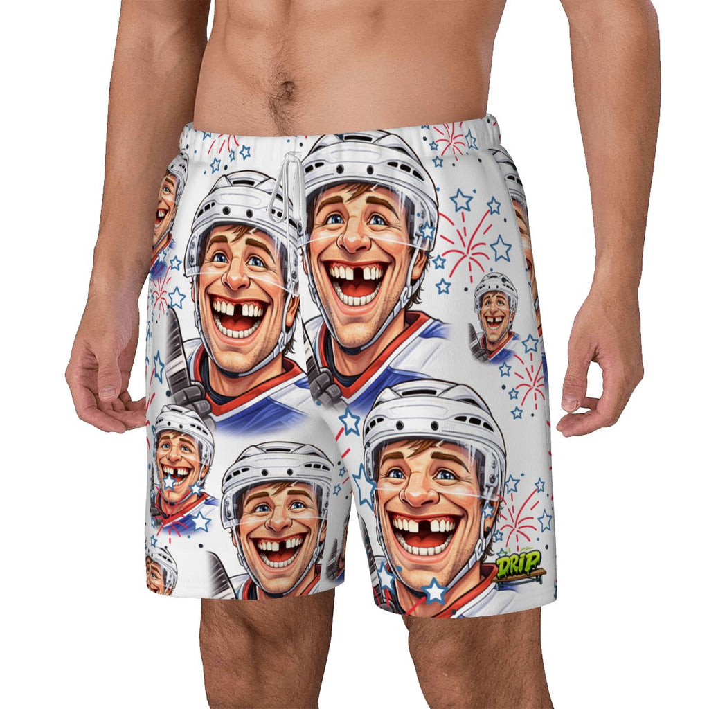 W2W Pro Mesh Hybrid Shorts - Red, White and Tooth