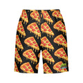 Men/Teen Swim Shorts - Pizza Black