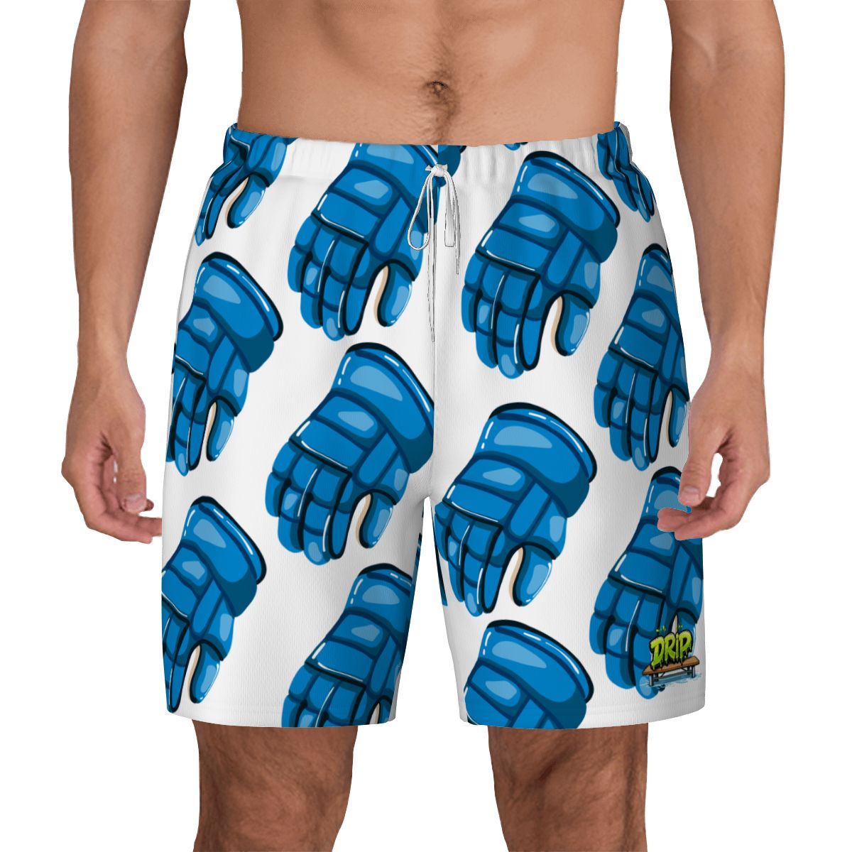 W2W Pro Mesh Hybrid Shorts - Blue Hockey Glove White