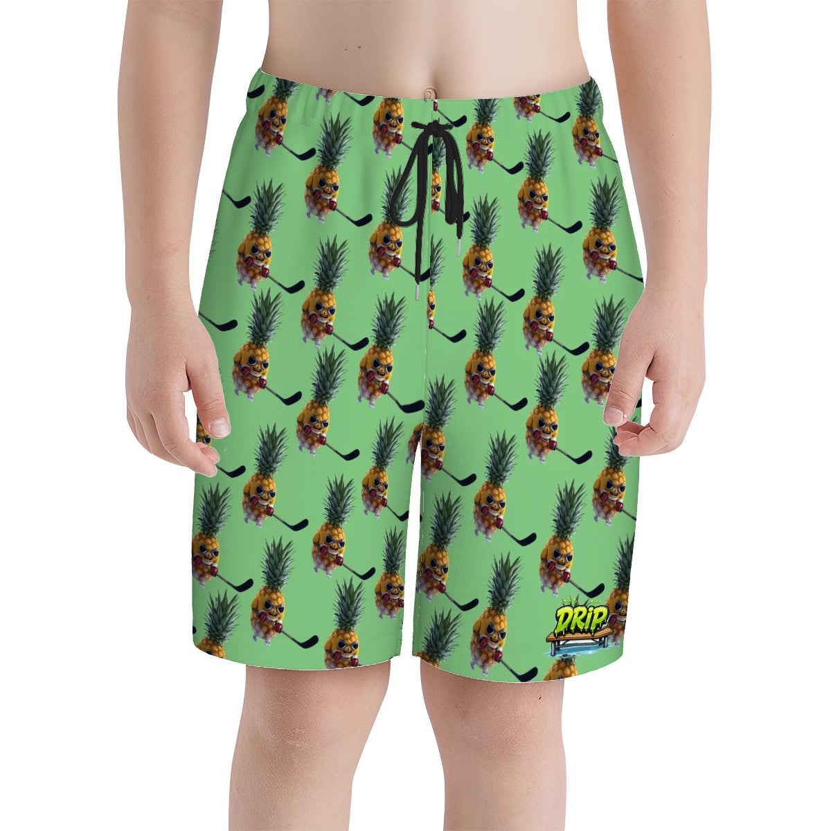 Youth Swim Shorts - Piney Snipes Jungle Green