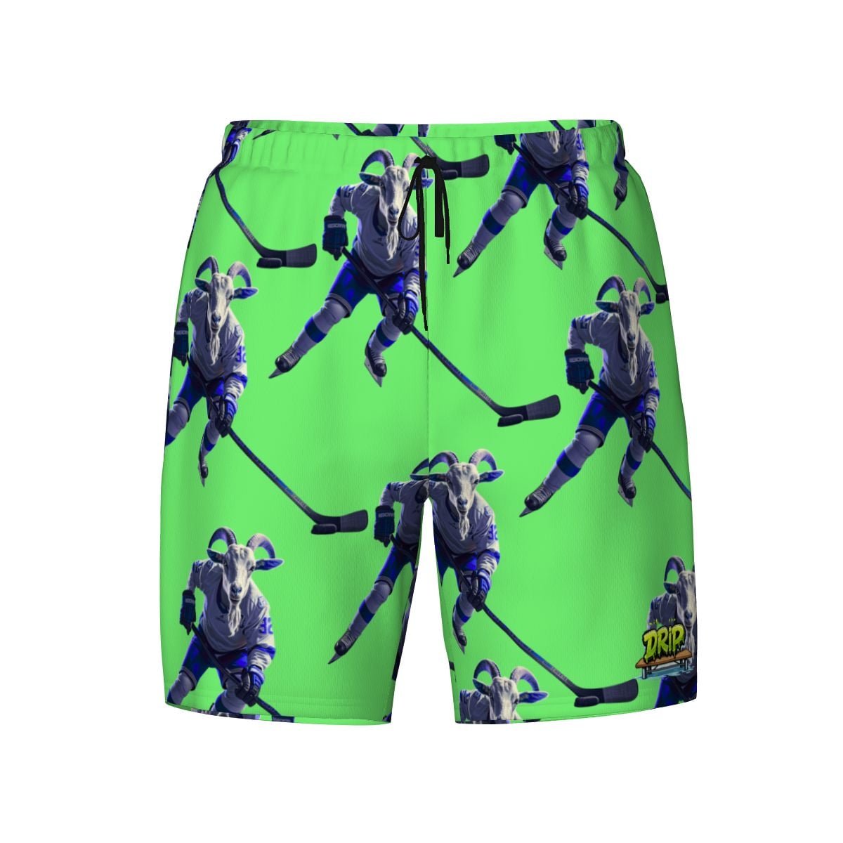 W2W Pro Mesh Hybrid Shorts - The Hockey Goat Hot Green