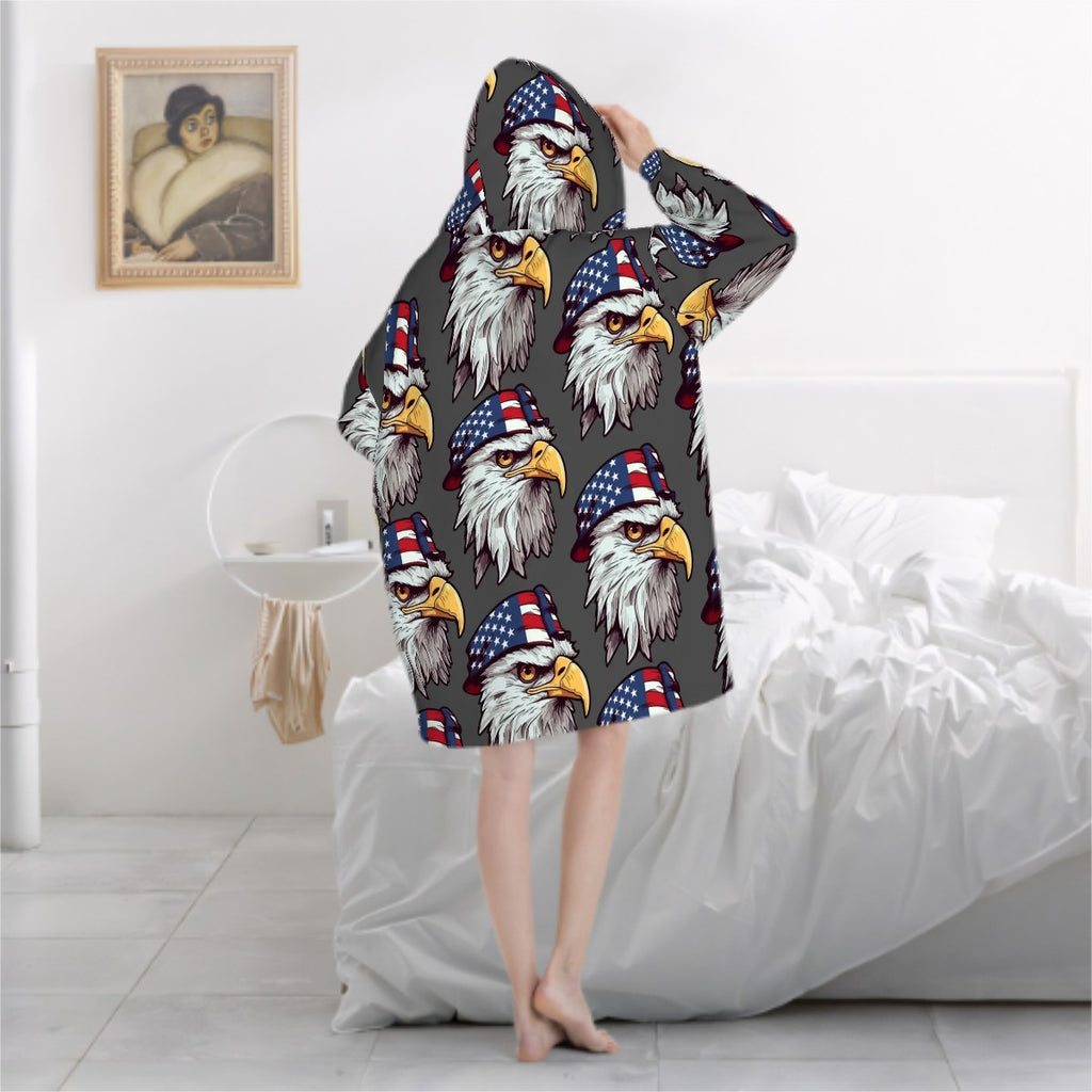 Adult Blanket Sweatshirt - Eagles Fly Charcoal