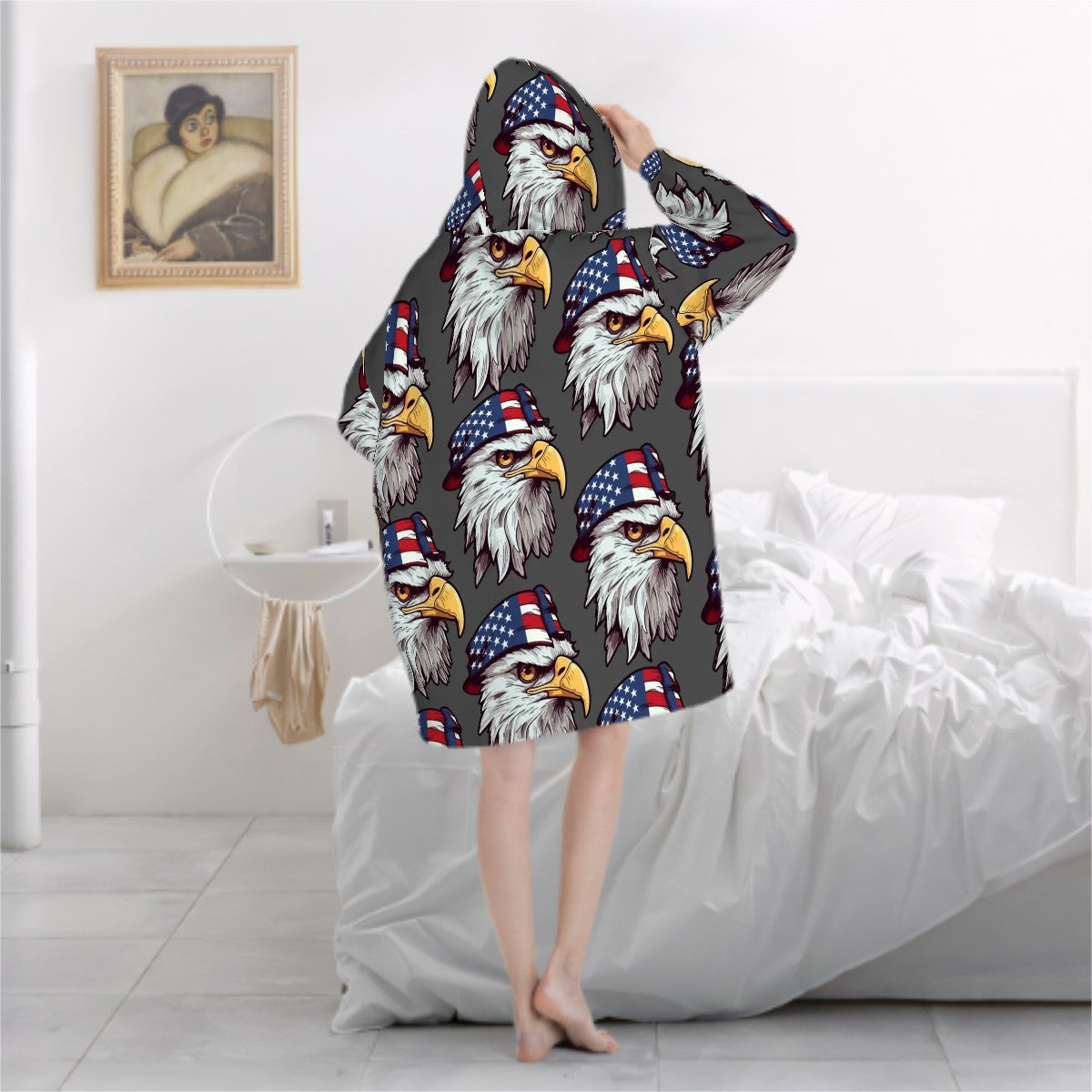 Adult Blanket Sweatshirt - Eagles Fly Charcoal