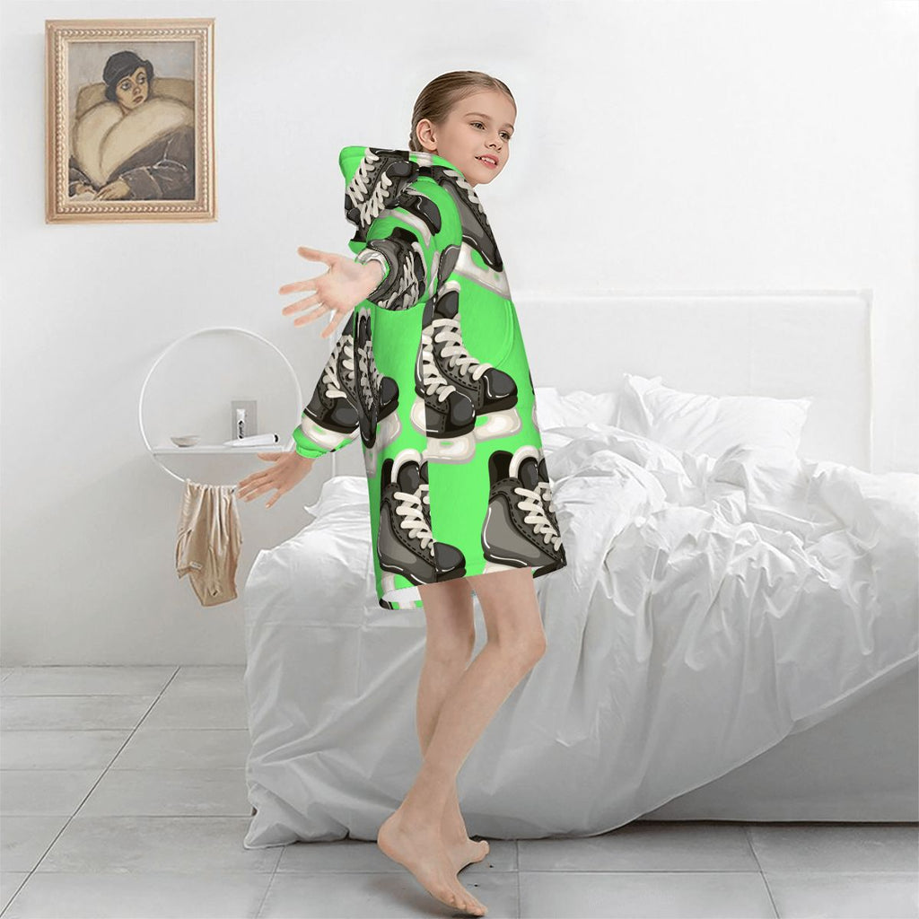 Youth Blanket Sweatshirt - Hot Green