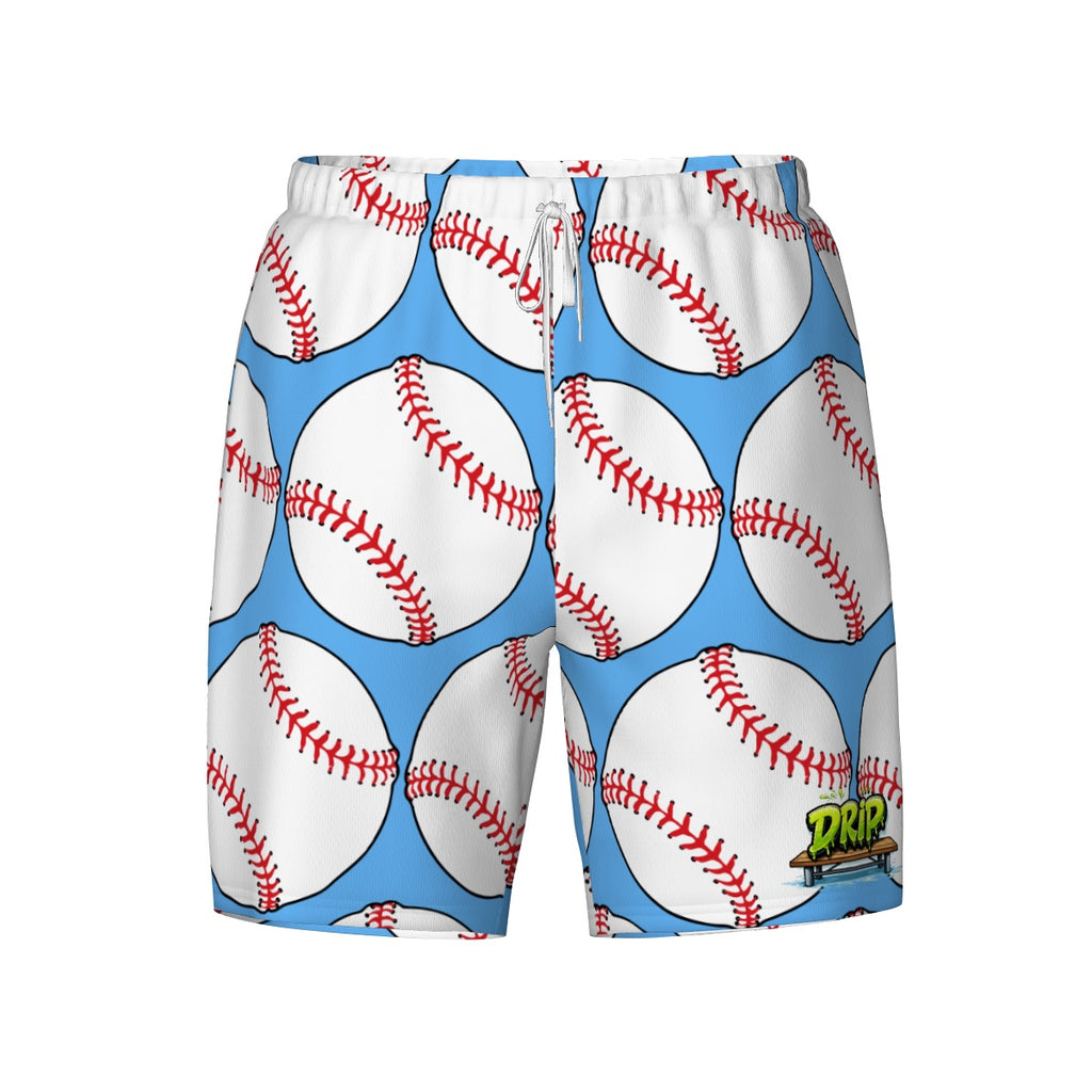 W2W Pro Mesh Hybrid Shorts - Blue Classic Baseballs