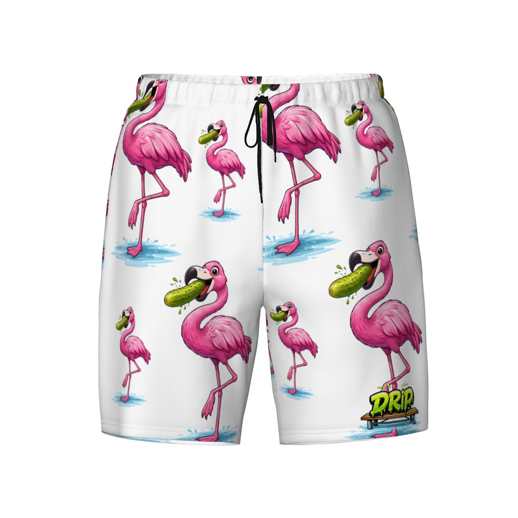 W2W Pro Mesh Hybrid Shorts - Pickle Flamingo White