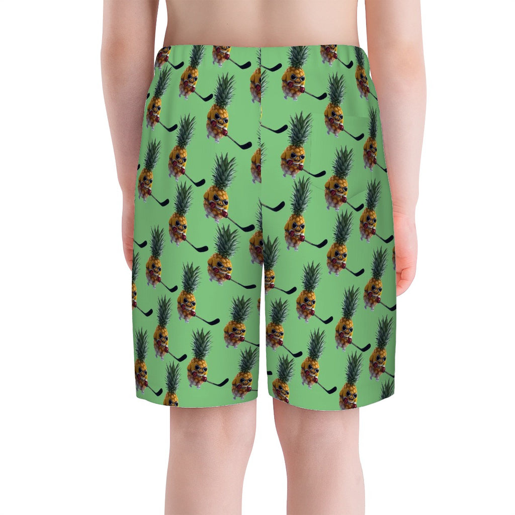 Youth Swim Shorts - Piney Snipes Jungle Green