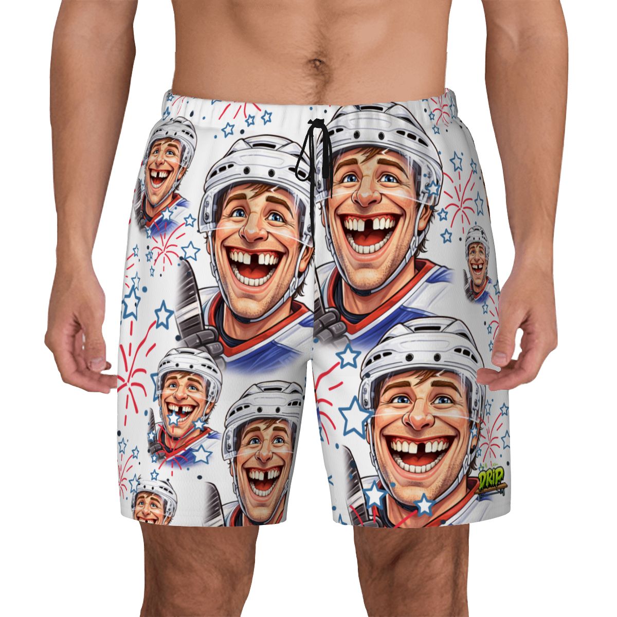 W2W Pro Mesh Hybrid Shorts - Red, White and Tooth
