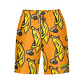 Men/Teen Swim Shorts - Bananas for Hockey Orange