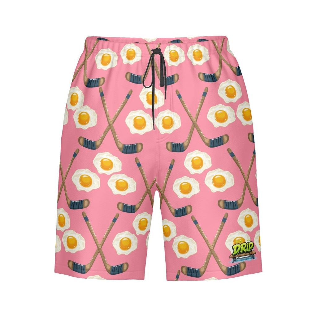 Men/Teen Swim Shorts - Sunnyside Snipes Pink