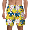 W2W Pro Mesh Hybrid Shorts - Stars and Strikes Yellow