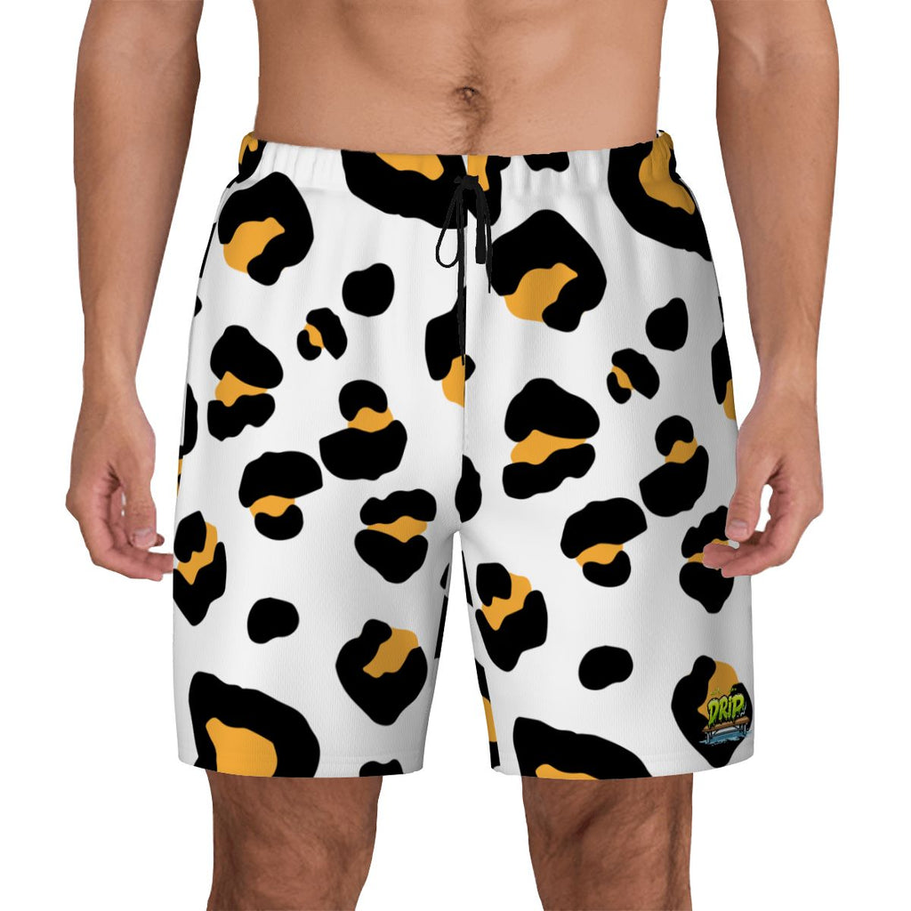 W2W Pro Mesh Hybrid Shorts - Drip Bench Leopard White