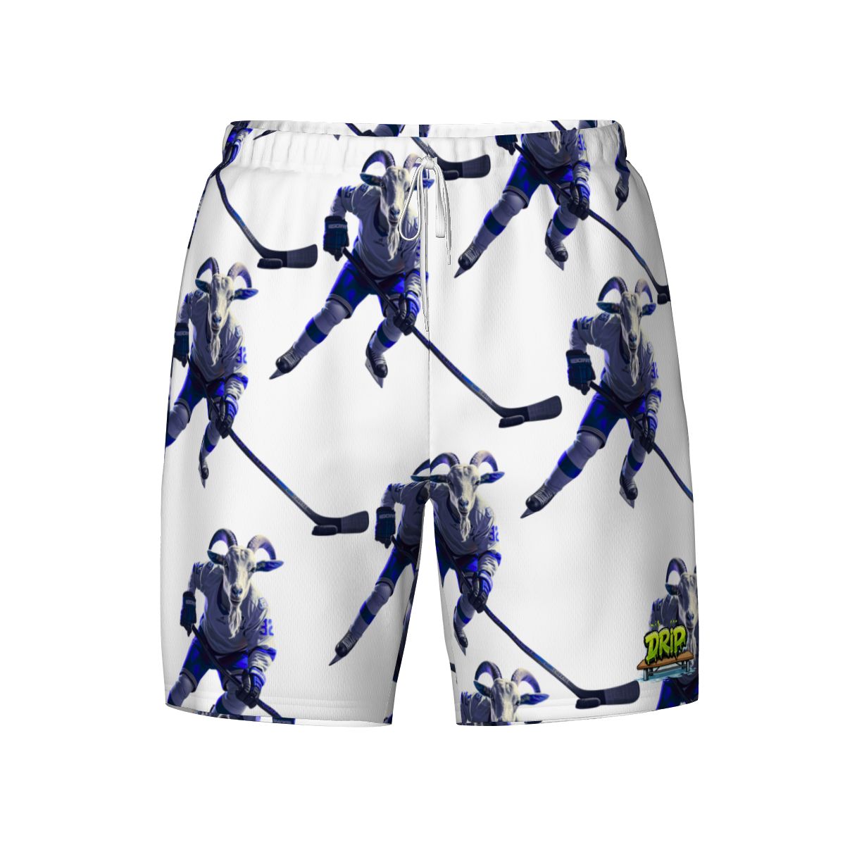W2W Pro Mesh Hybrid Shorts - The Hockey Goat White