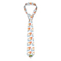 Game Day Ties - Flamin Hockey Pucks White
