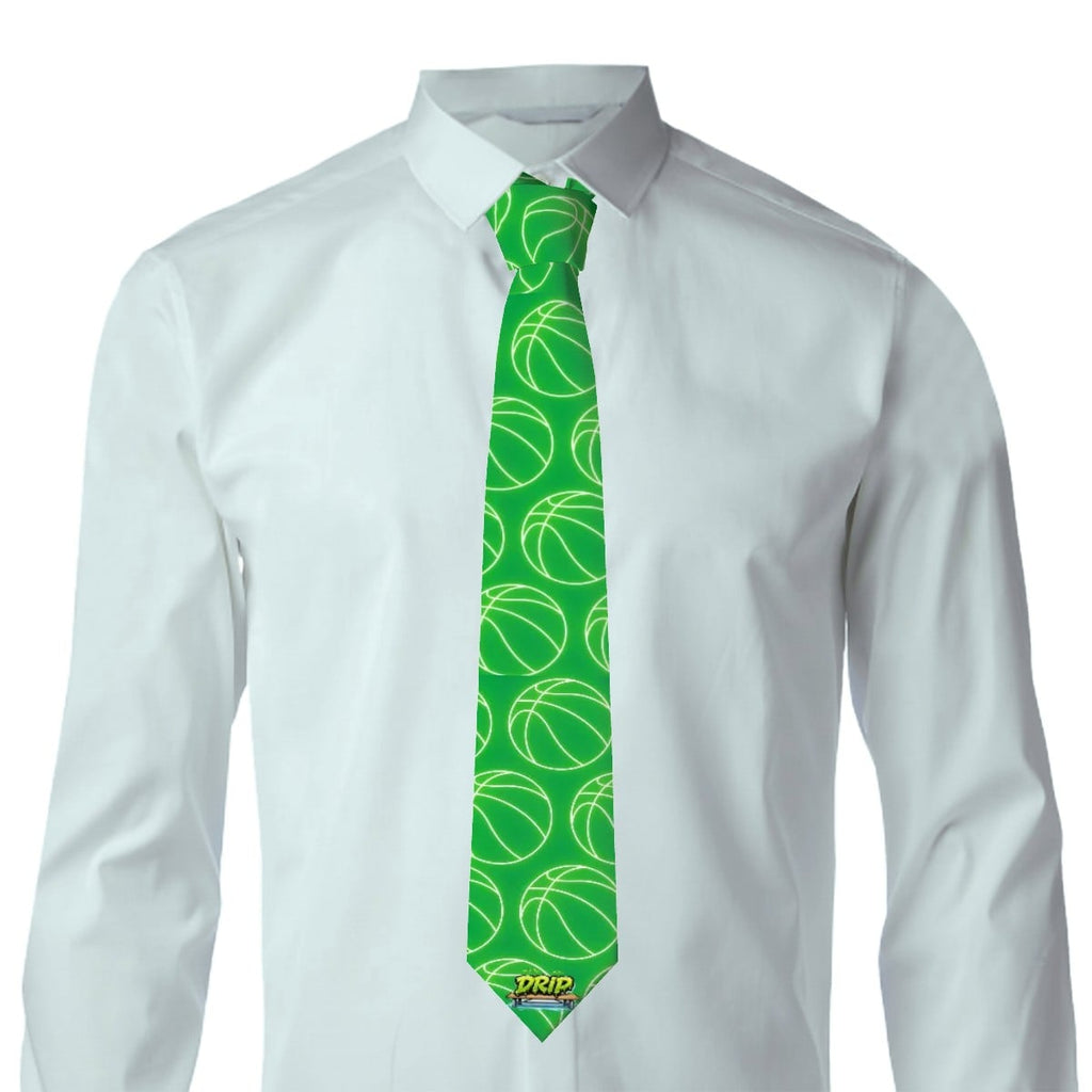 Game Day Tie - Neon Green Green