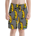Youth Swim Shorts - Bananas for Hockey Grey