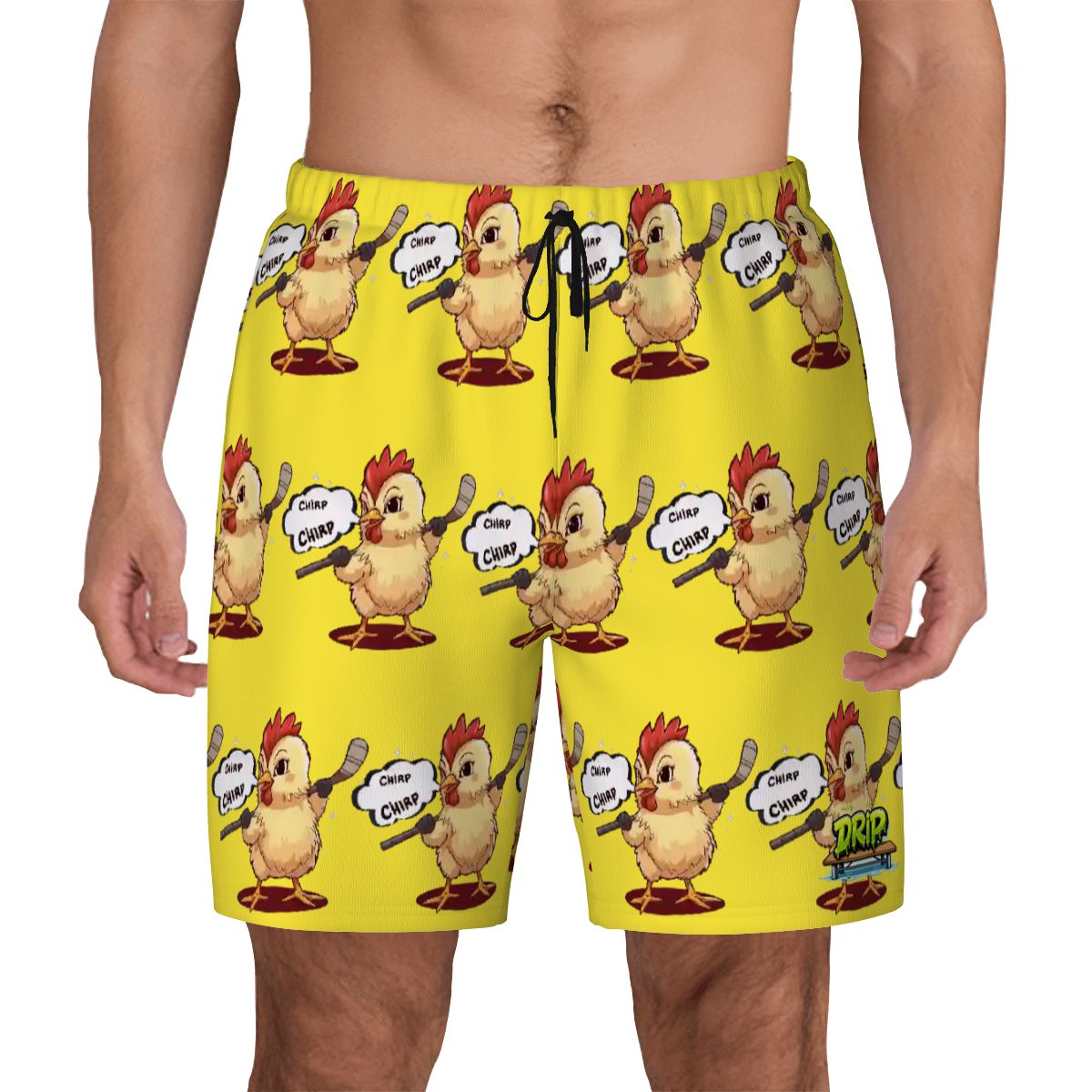 W2W Pro Mesh Hybrid Shorts - Hockey Chirp Chirp Yellow