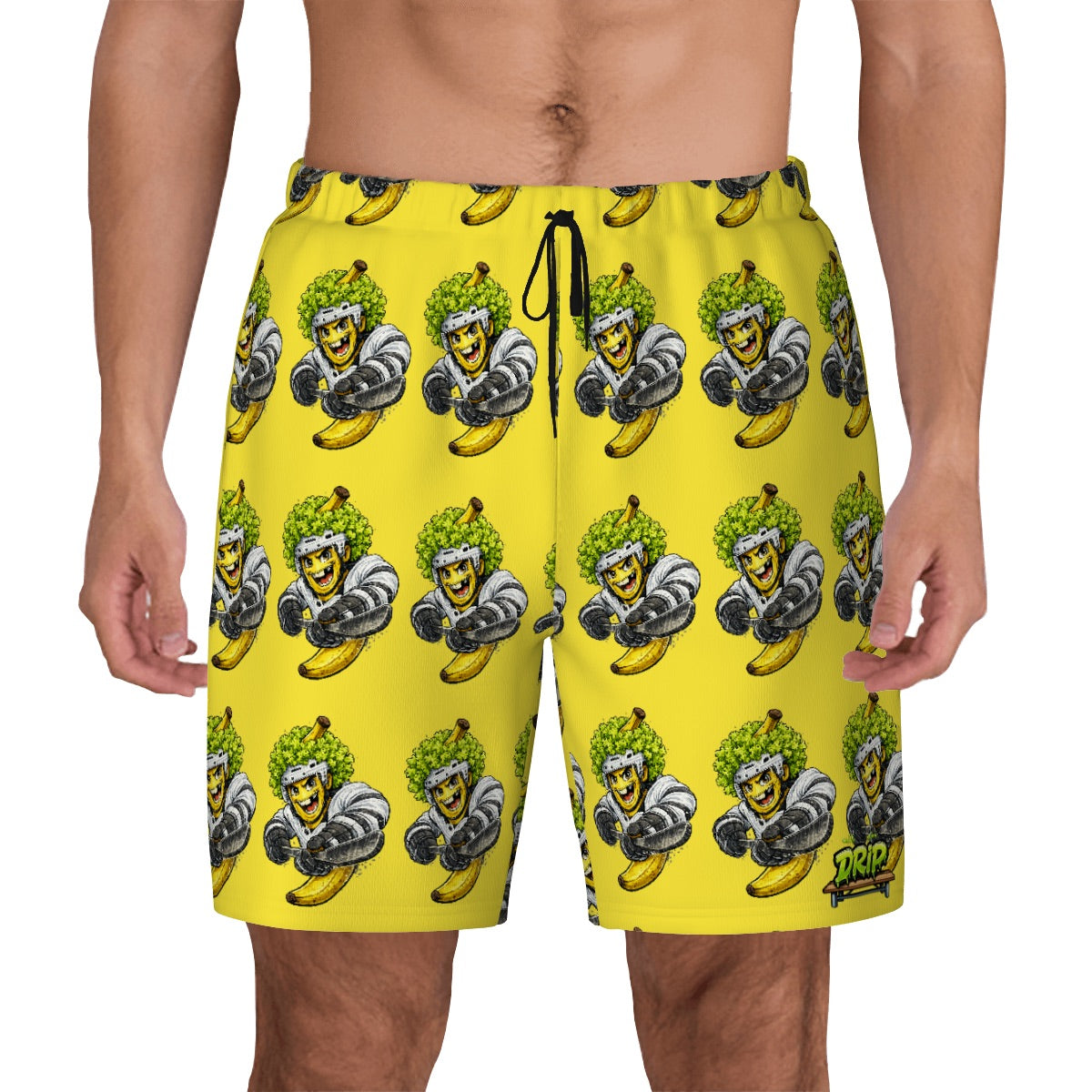 W2W Pro Mesh Hybrid Shorts - Banana Lettuce Flow