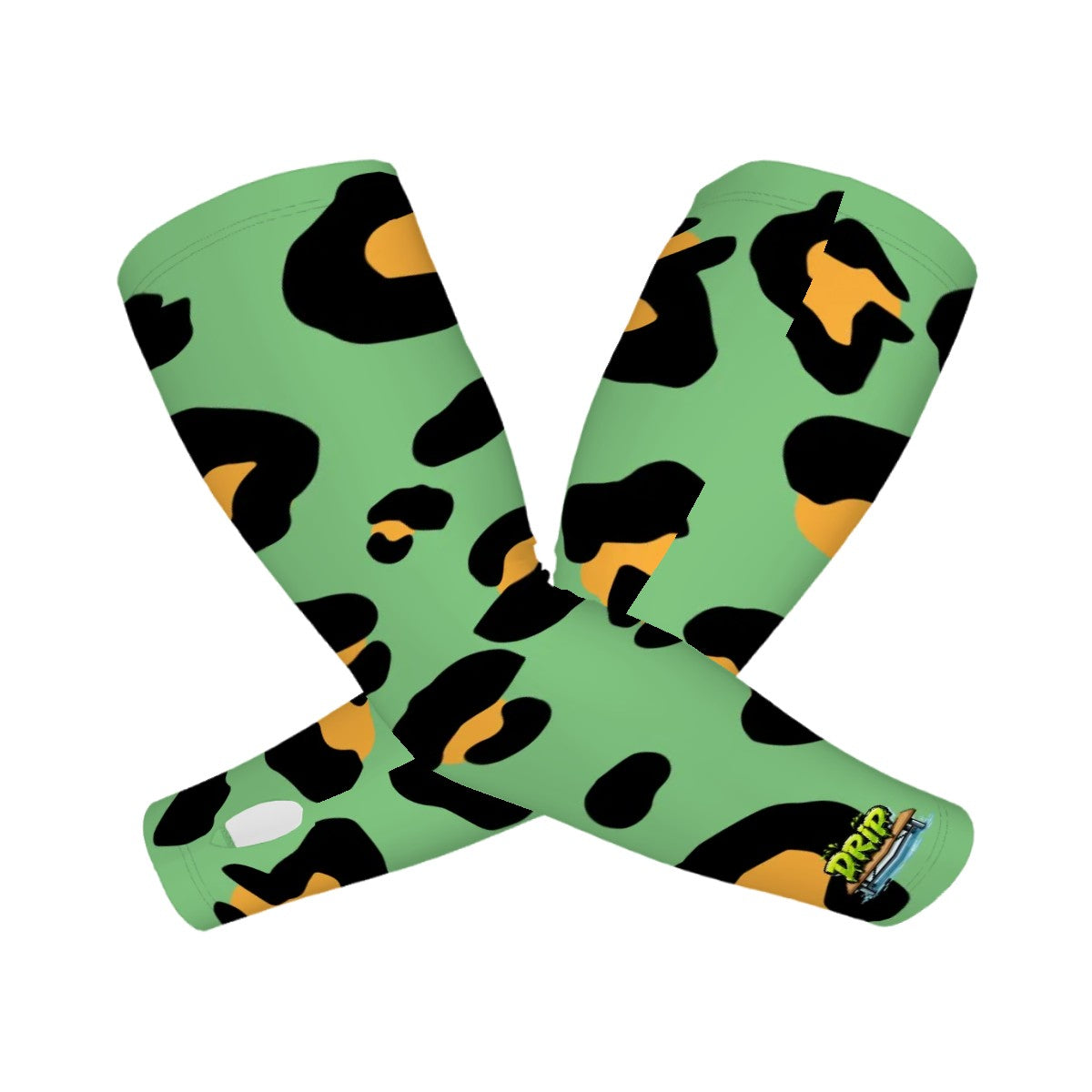 Drip Bench Performance Arm Sleeves - Drip Bench Leopard Green