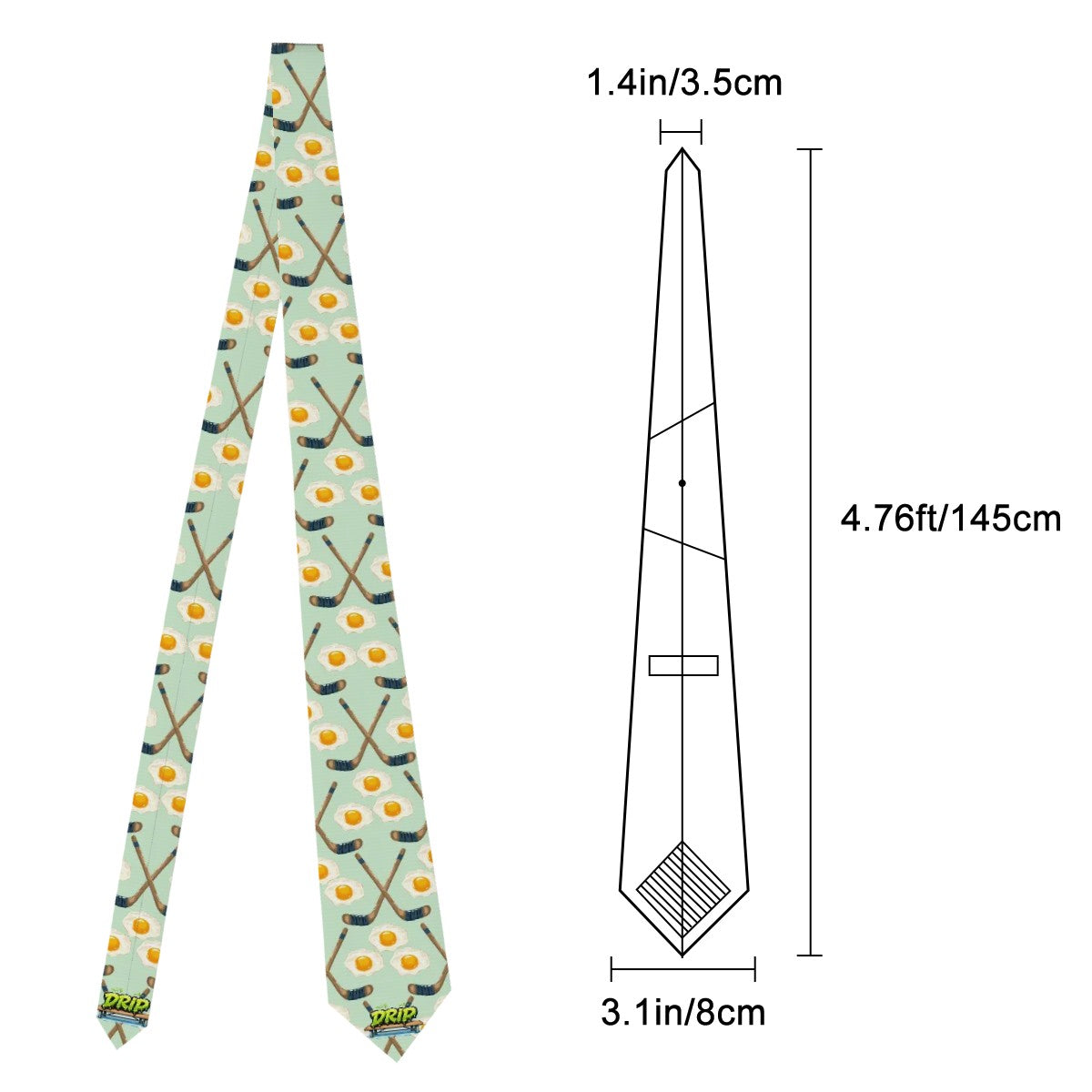 Game Day Tie - Sunnyside Snipes Seafoam Green