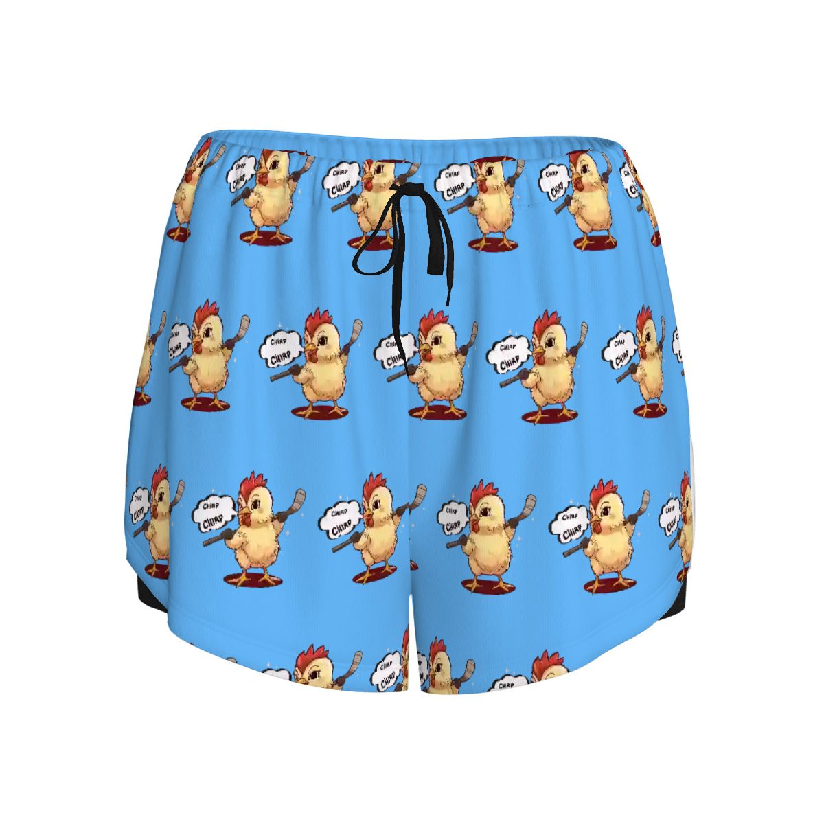 Drip Bench Women's Shorts - Hockey Chirp Chirp Blue