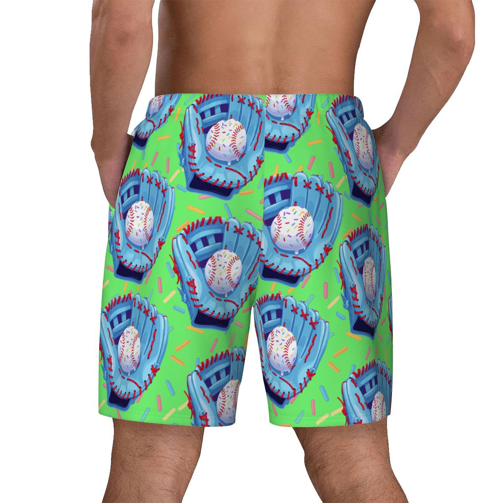 W2W Pro Mesh Hybrid Shorts - Baseball Sprinkles Drip Hot Green