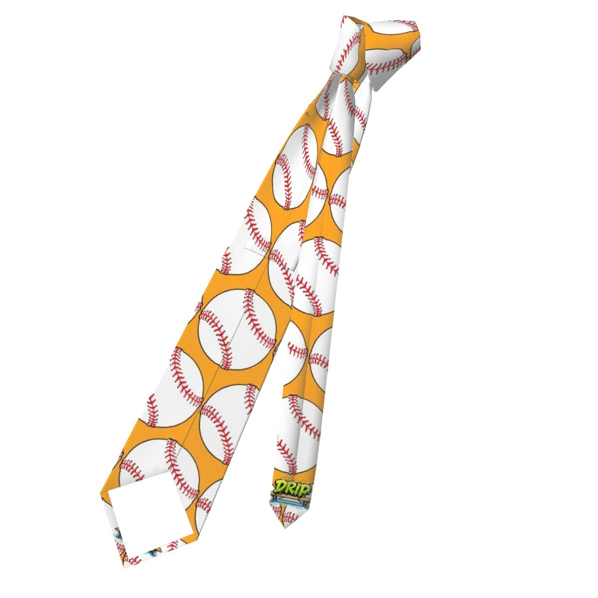 Game Day Tie - Baseballs Classic Orange