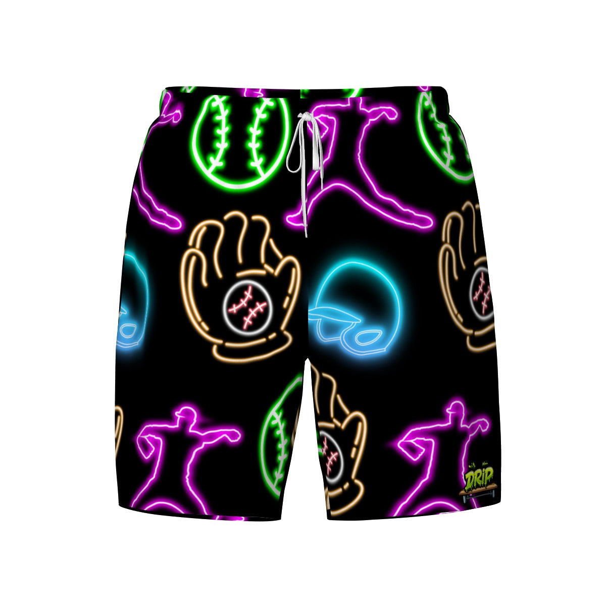 W2W Pro Mesh Hybrid Shorts - Black Neon Lights
