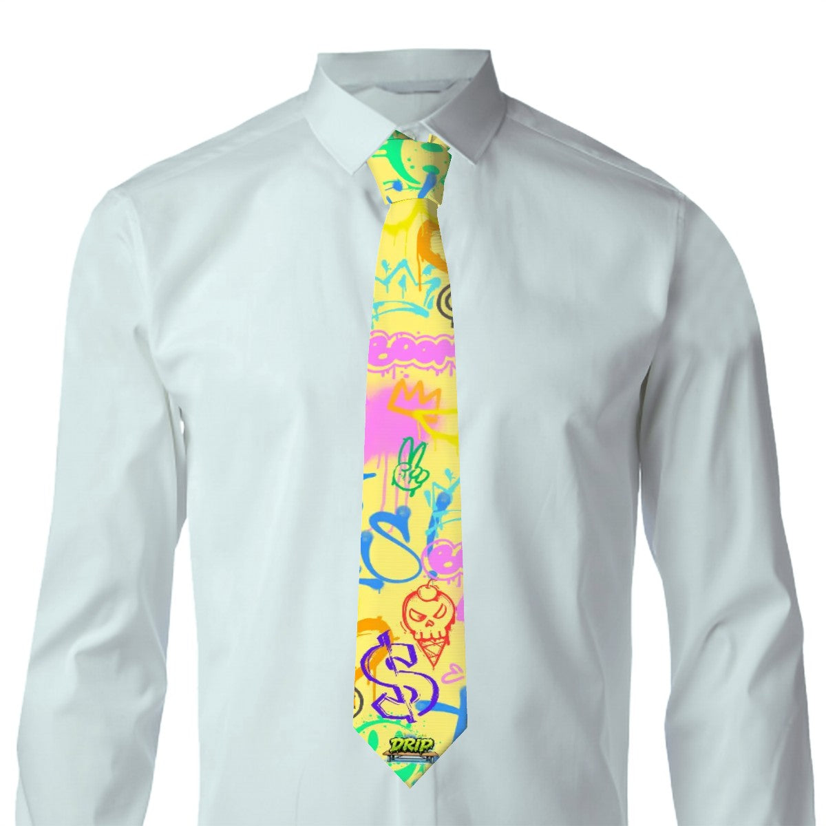 Game Day Tie - Graffiti Yellow