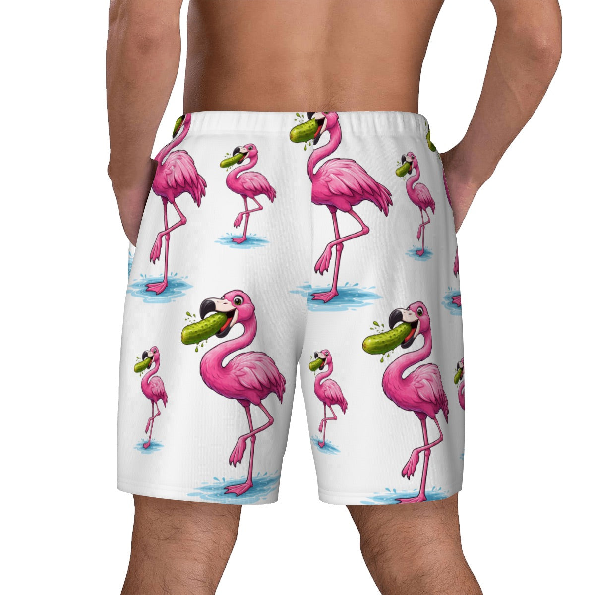 W2W Pro Mesh Hybrid Shorts - Pickle Flamingo White