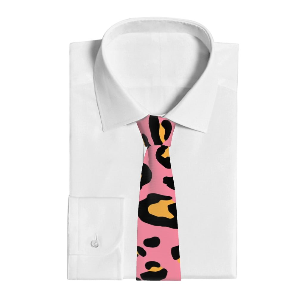 Game Day Tie - Drip Bench Leopard Pink