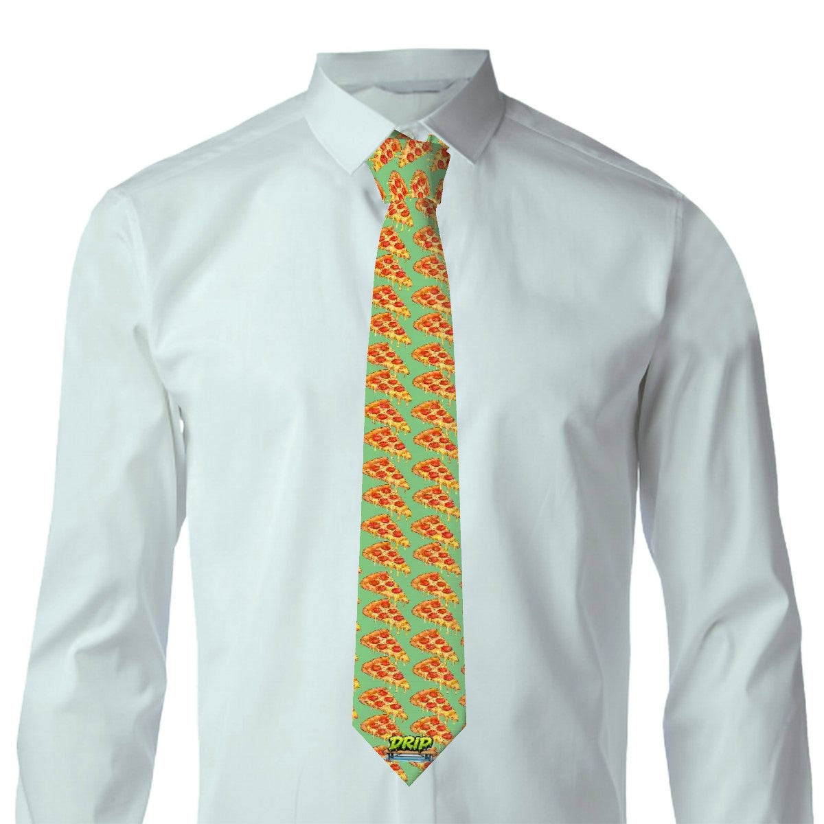 Game Day Tie - Pizza Green