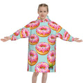 Youth Blanket Sweatshirt - Donut Drip Mint Green