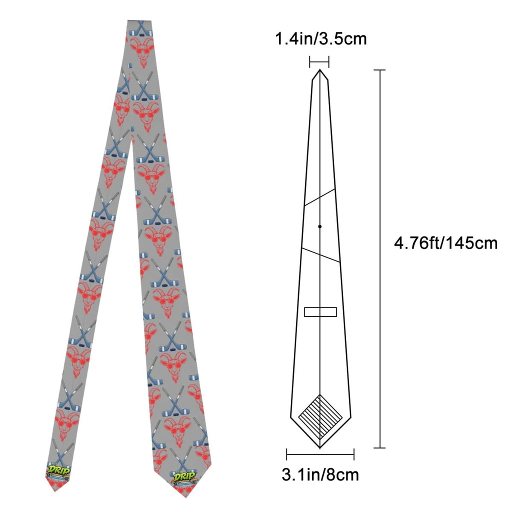 Game Day Tie - Hockey Goated Grey