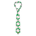 Game Day Tie - Baseballs Classic Green