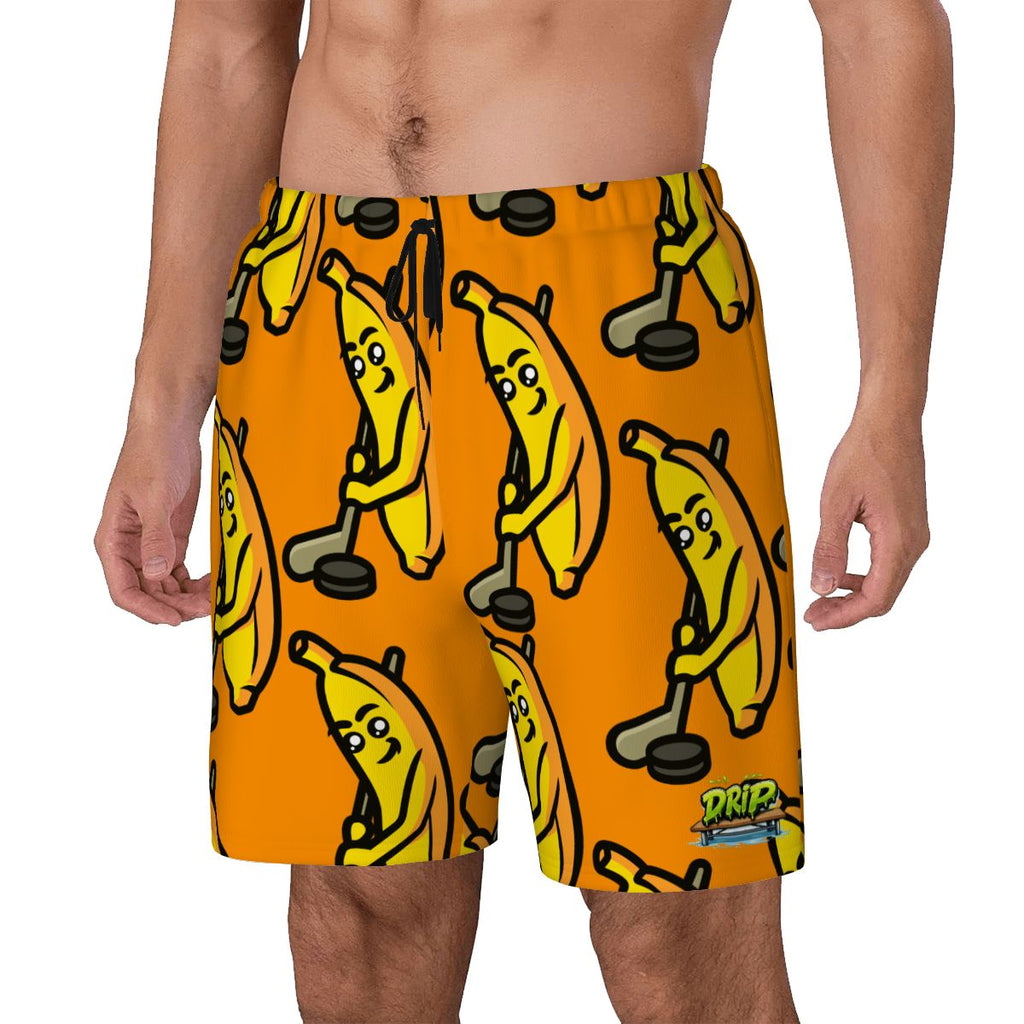 W2W Pro Mesh Hybrid Shorts - Bananas for Hockey Orange