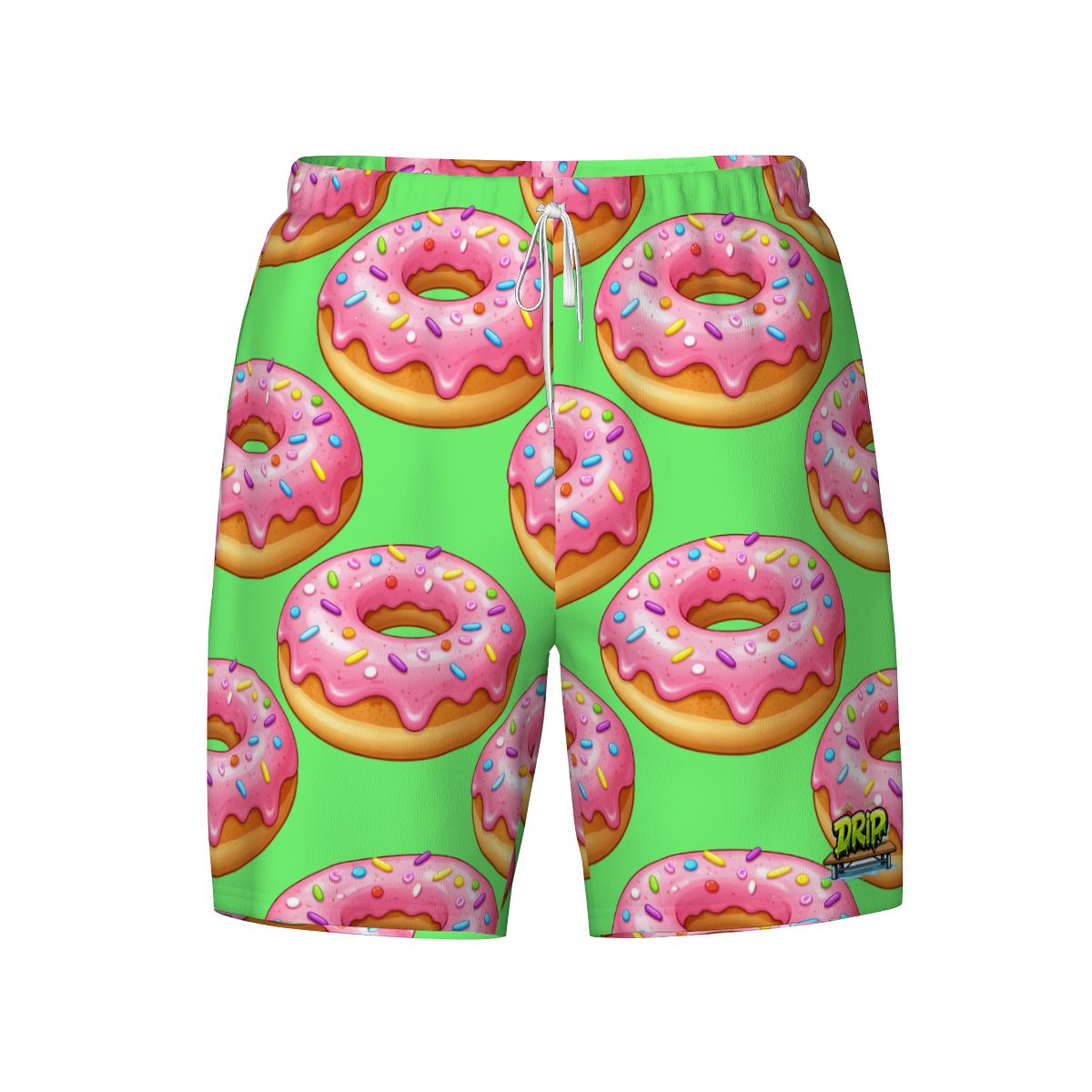 W2W Pro Mesh Hybrid Shorts - Pink Donuts Hot Green