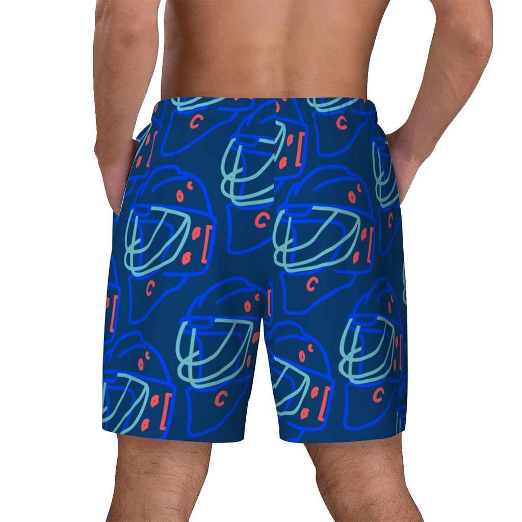 W2W Pro Mesh Hybrid Shorts - Goalie Helmet Sketch Midnight