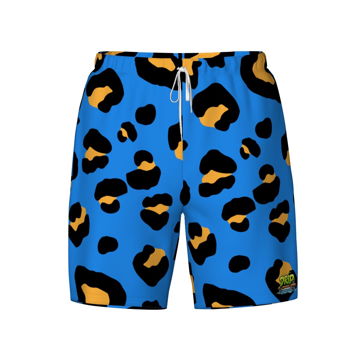 W2W Pro Mesh Hybrid Shorts - Drip Bench Leopard Dark Blue