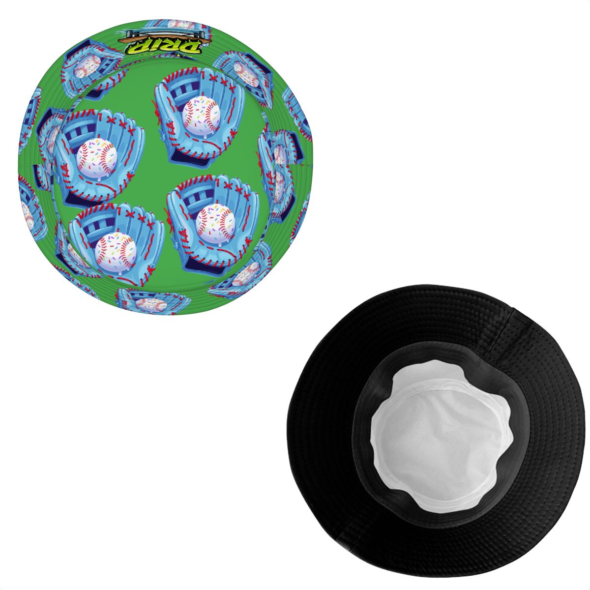 Drip Bucket Hat - Baseball Sprinkles Drip Turf Green