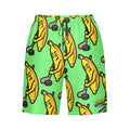 Men/Teen Swim Shorts - Bananas for Hockey Hot Green