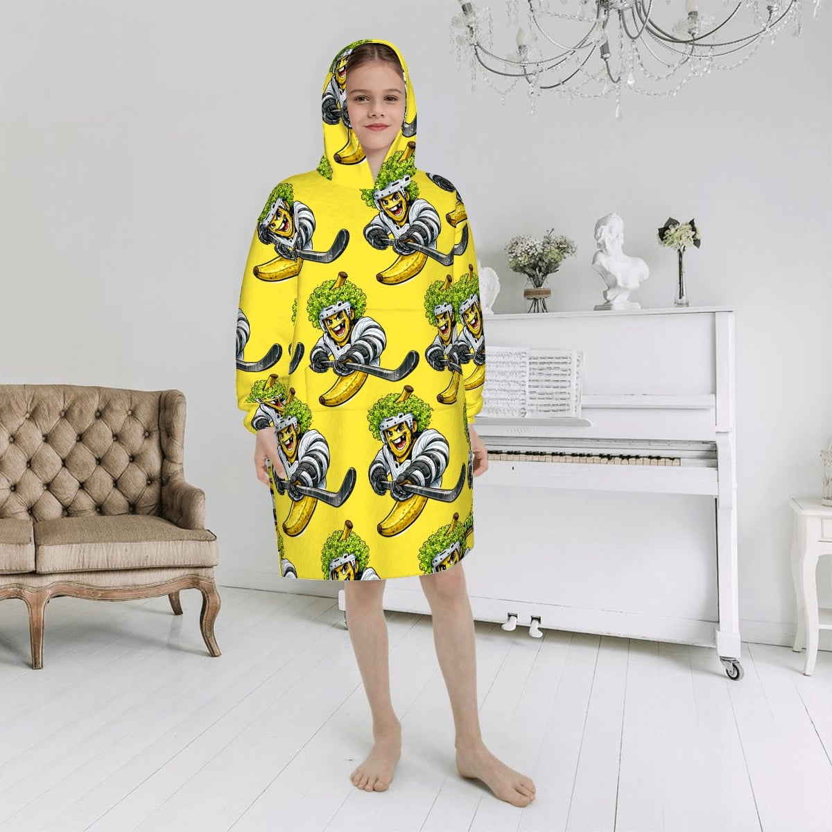 Youth Blanket Sweatshirt - Banana Lettuce Flow