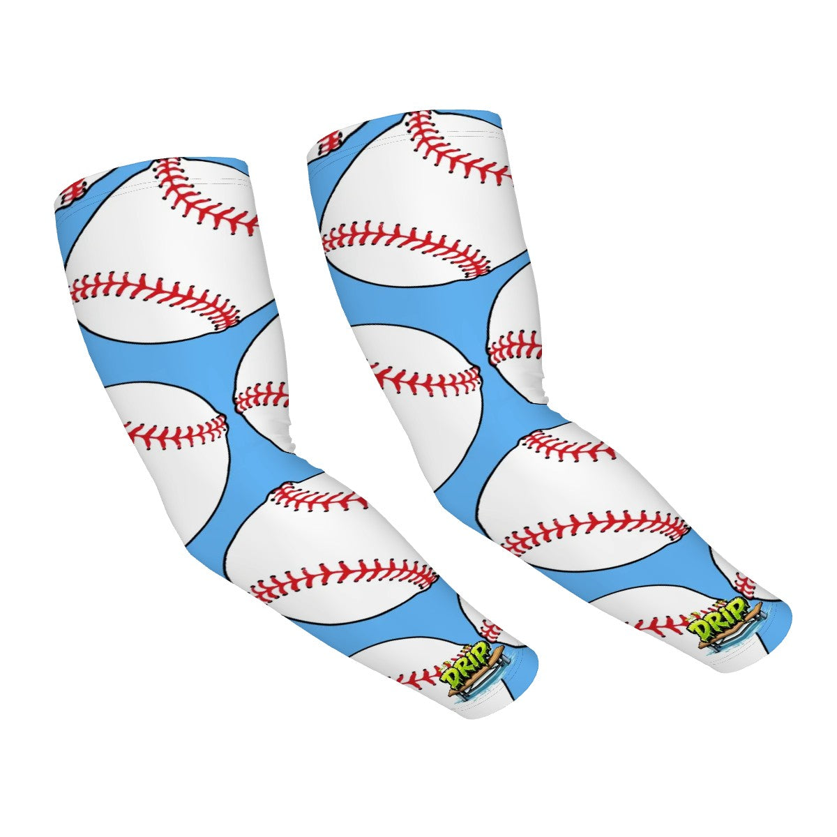 Drip Bench Performance Arm Sleeves - Classic Baseball Blue
